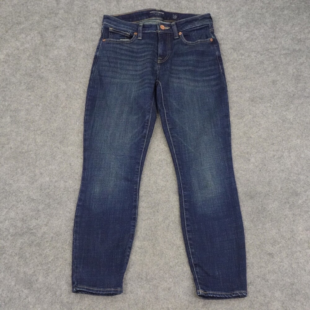 Lucky Brand Jeans Womens 6 Blue Denim Ankle 28 Dark Wash Pants
